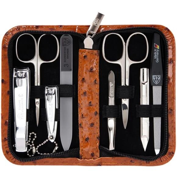 3 Swords Germany - brand quality 8 piece manicure pedicure grooming kit set